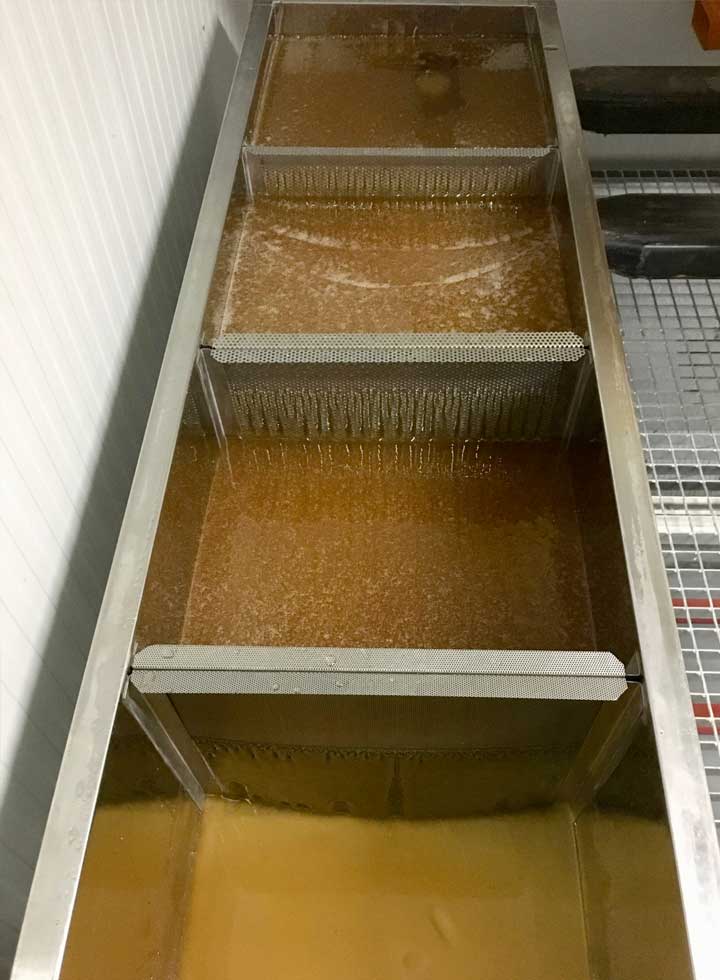 Decantación y filtro de miel